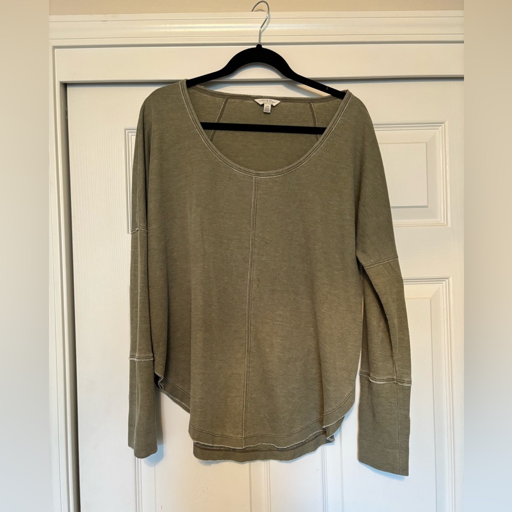 Lucky Brand Thermal Long sleeve Top Size Large